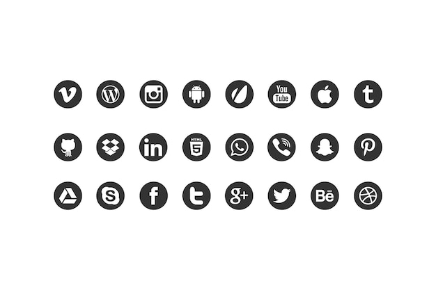 social media icons