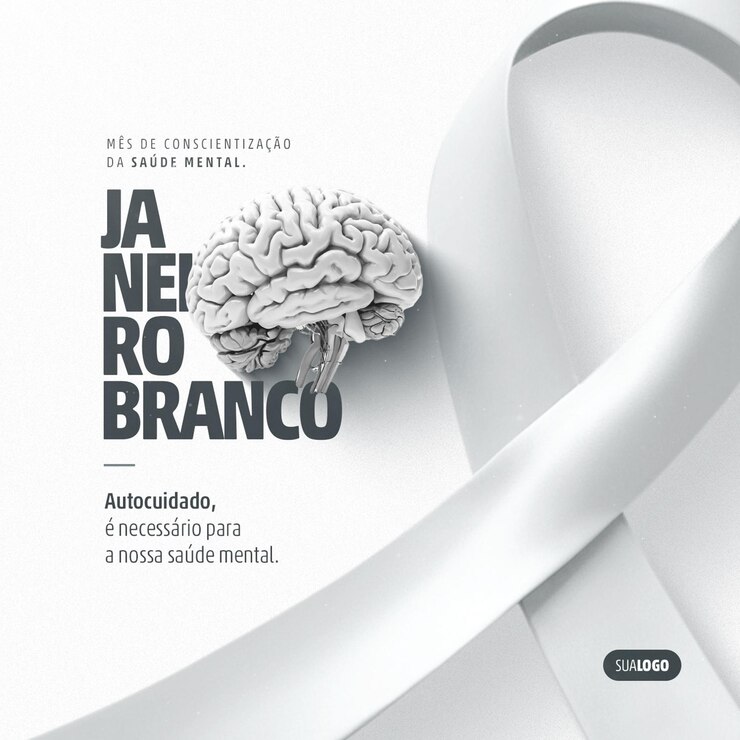 PSD social media janeiro branco autocuidado da mente