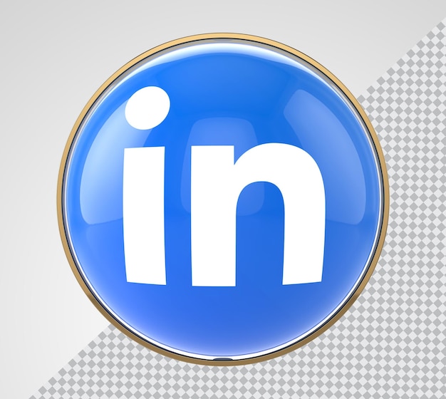 PSD social media linkedin 3d-rendering