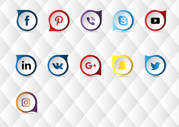 Social-media-logo-sammlung