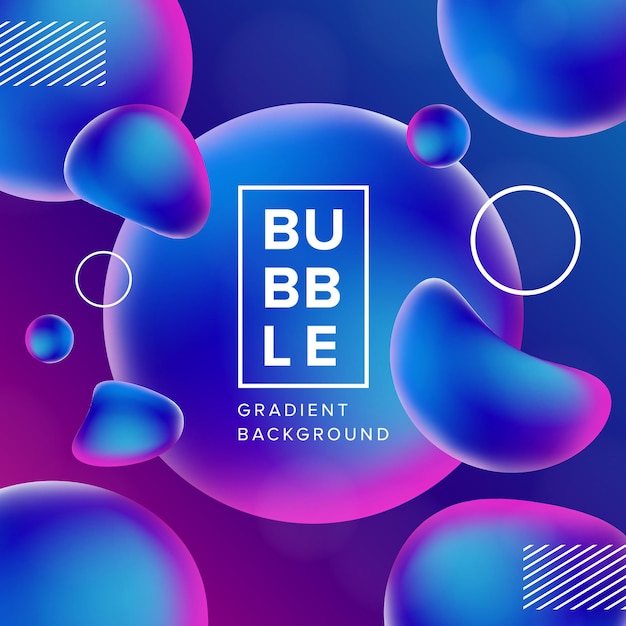 Social Media Modern Bubbles Baby Magenta Farbverlauf Hintergrund