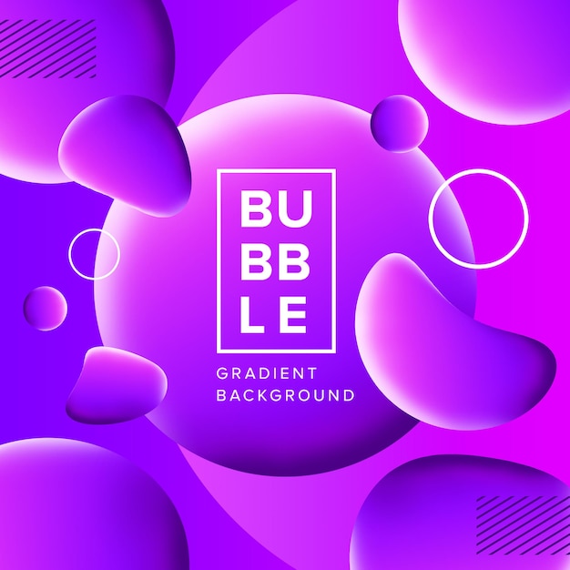 Social Media Modern Bubbles Purpink Farbverlauf Hintergrund