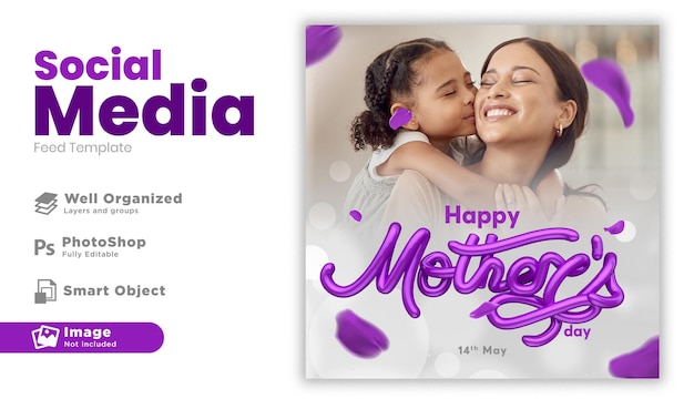 Social Media Muttertag in Brasilien 3D-Rendering