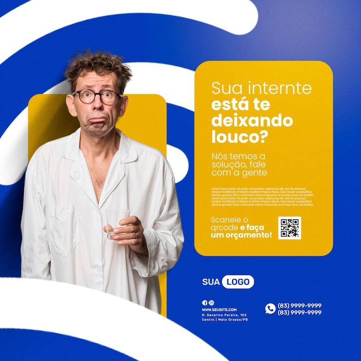 PSD social media para provedor de internet social media per il fornitore di internet