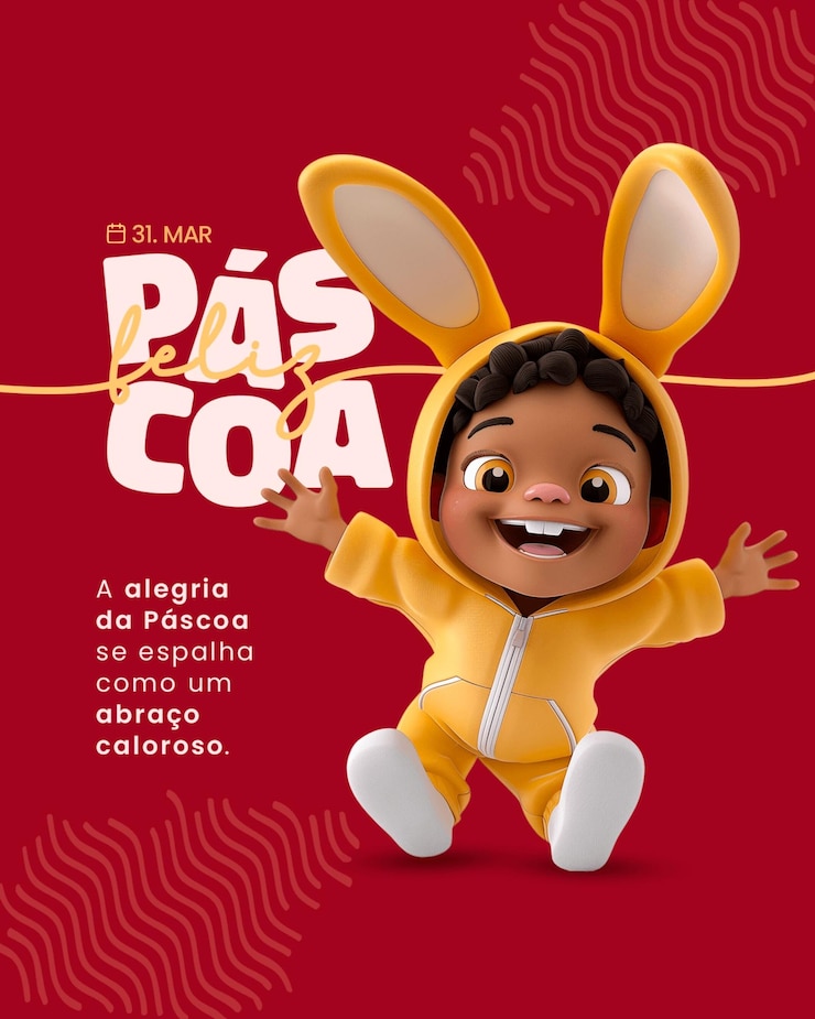PSD social media pasqua infantil children's easter