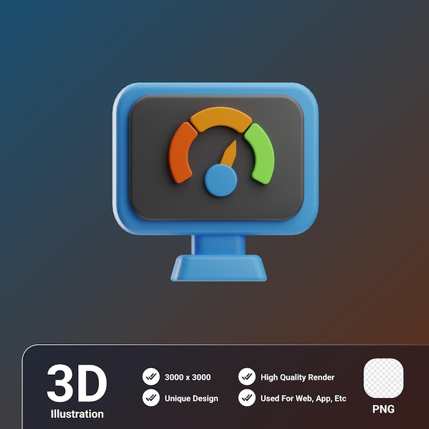 Social-Media-Performance 3D-Darstellung