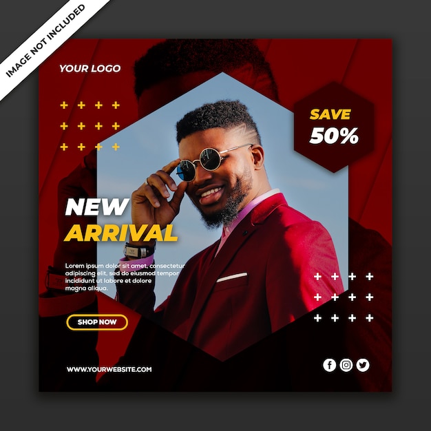 Social Media Post Banner Template Moda