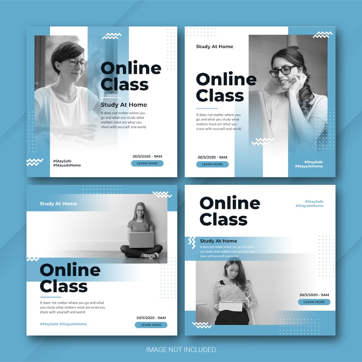 PSD social media post bundle malattia di coronavirus