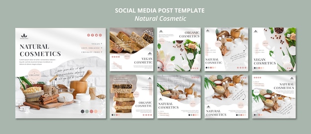 Social Media Post für Naturkosmetik