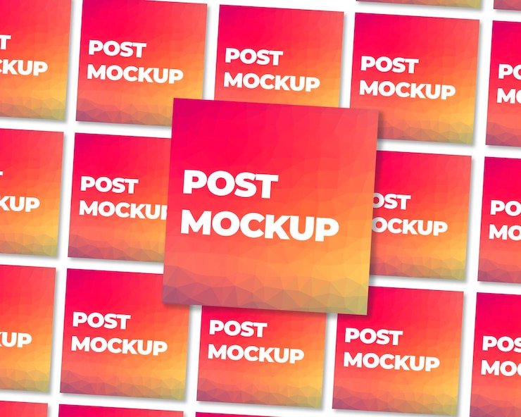 PSD social-media-post-modell