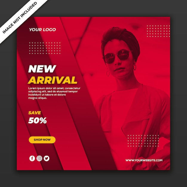 Social Media Post Template Instagram Fashion Sale Collection