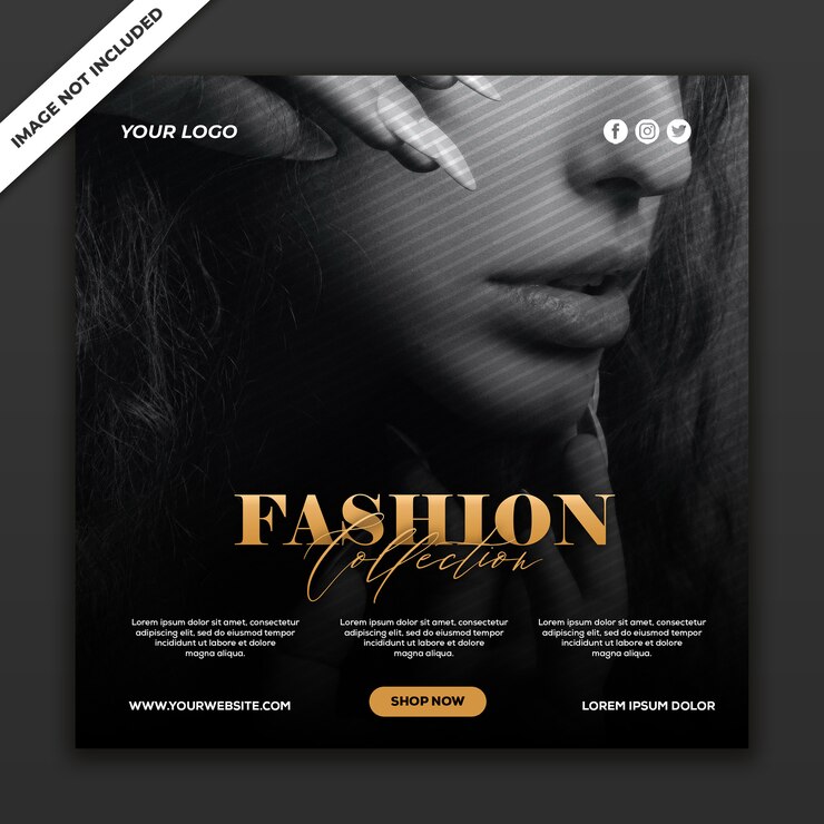 PSD social media post template instagram fashion sale collection
