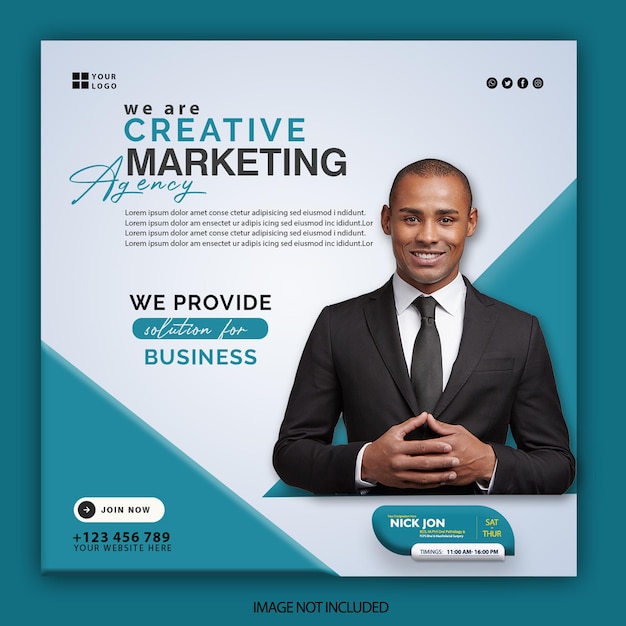 Social Media Poster-Design-Vorlage