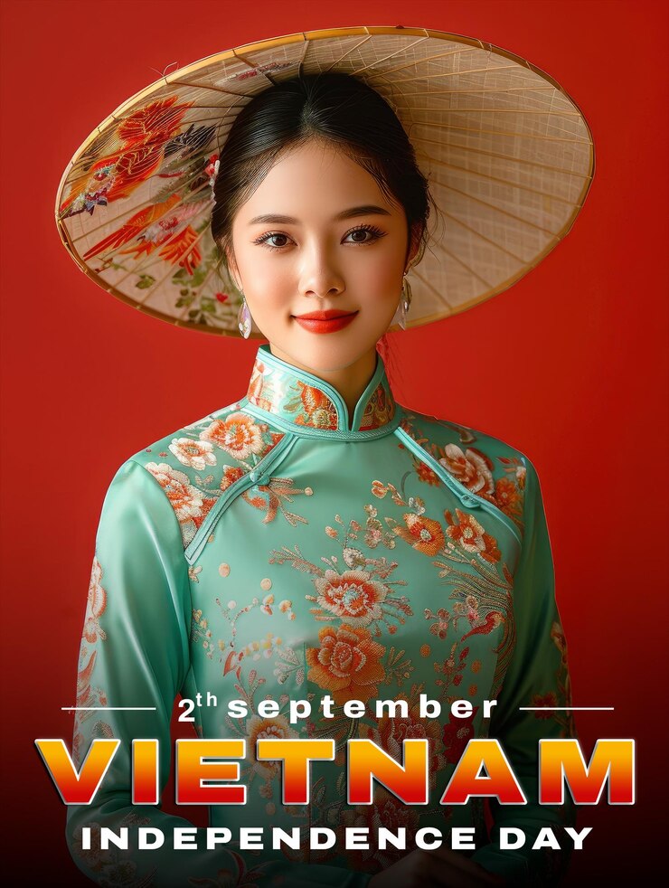 PSD social media poster on vietnam independence day