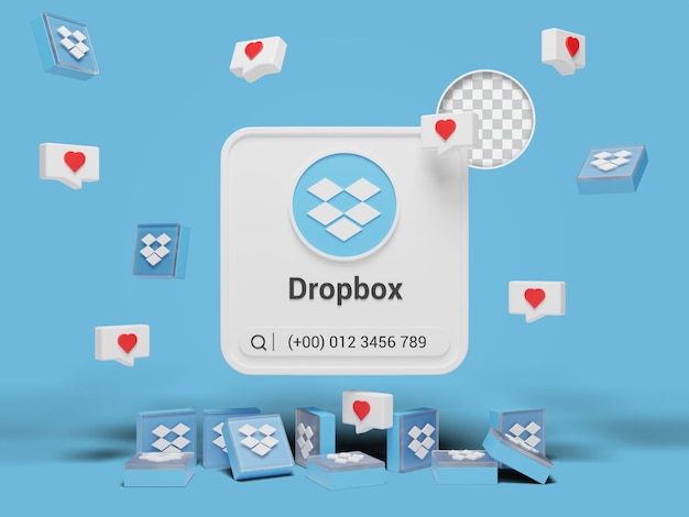 PSD social-media-profiladresse auf dropbox