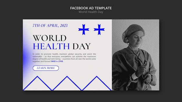 Social-Media-Promo-Vorlage für die Feier des Weltgesundheitstages