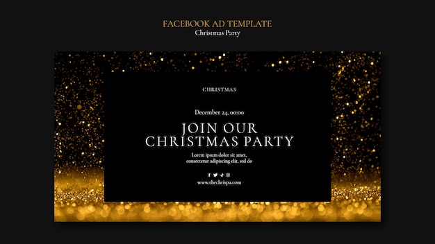 Social-Media-Promo-Vorlage für Weihnachtsfeiern