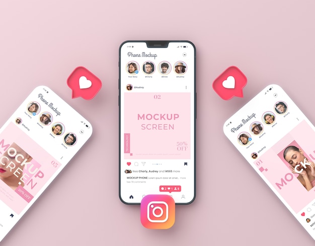 Social-Media-Schnittstelle über der Ansicht