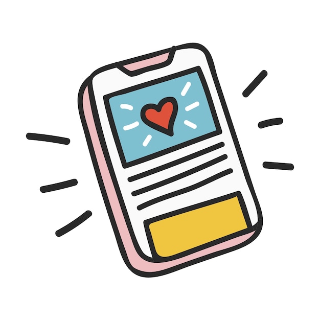 Social-Media-Sticker-Illustration isoliert