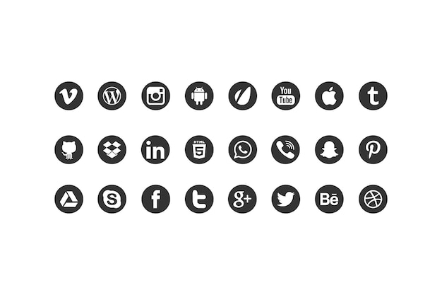 Social-media-symbole