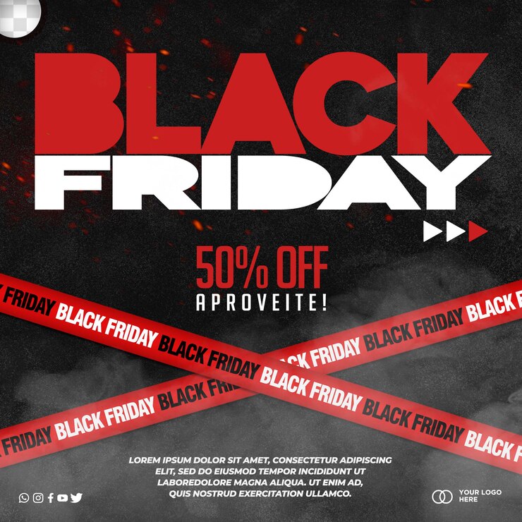 PSD social media template for black friday promotion