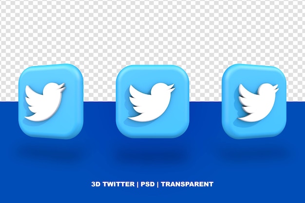 Social-media-twitter-logo 3d