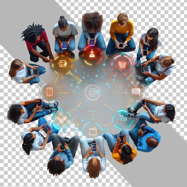 Social Media und Internet-Illustration