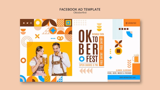 Social-Media-Werbevorlage für das Oktoberfest