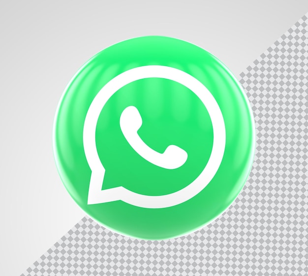 PSD social media whatsapp 3d-rendering