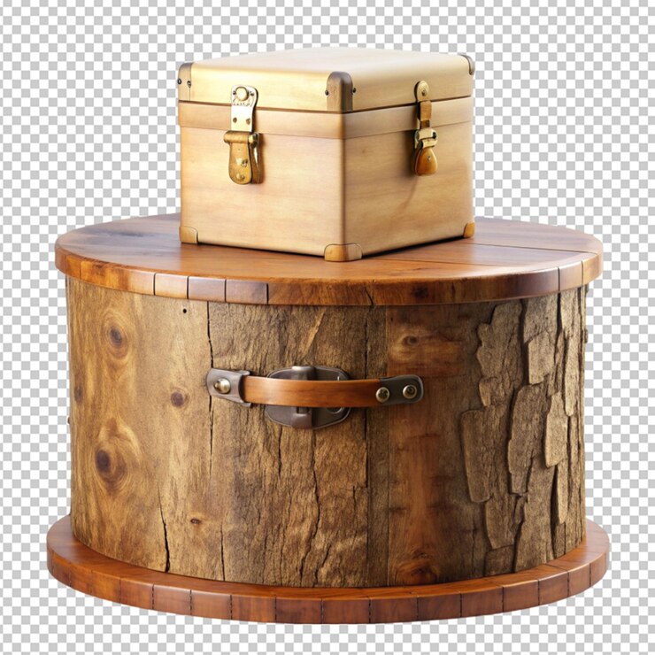 PSD sockel mit holzstamm