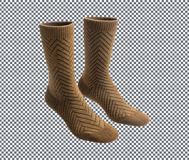 Socken aus Wollmischung, isoliert auf durchsichtigem Hintergrund
