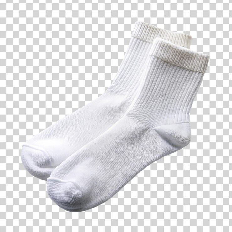 Socken, isoliert auf durchsichtigem Hintergrund