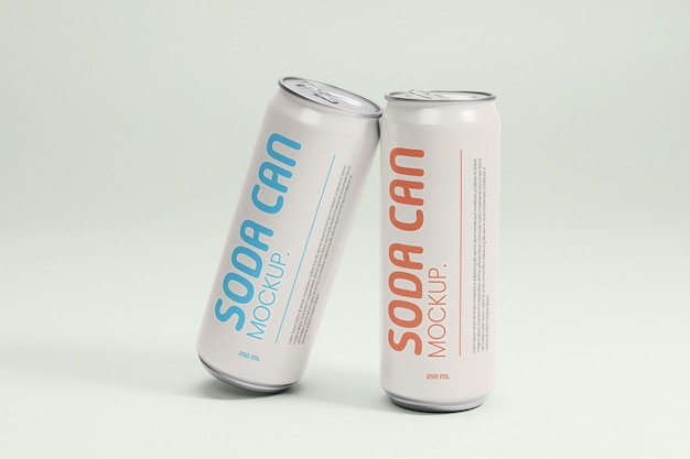 Soda Can Mockup for Product Presentation