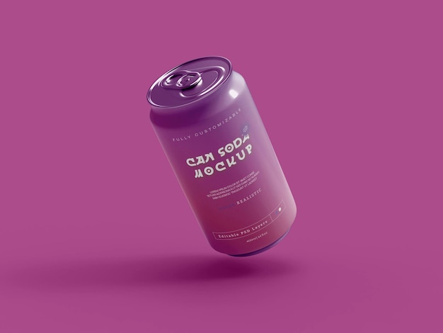 Soda can mockup