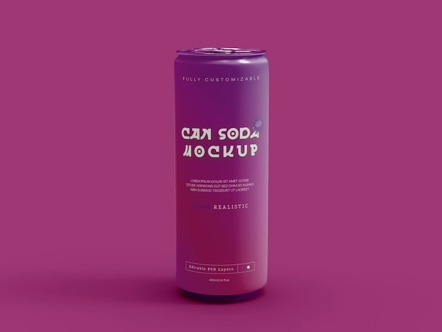 Soda Can Mockup