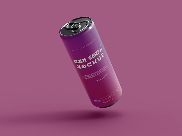 Soda can mockup