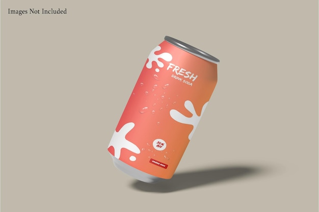 Soda Cans Mockup Fresh Drink