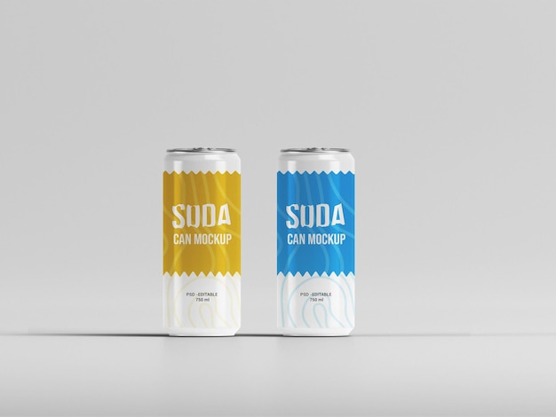 Soda kann psd verspotten, produkt-branding trinken