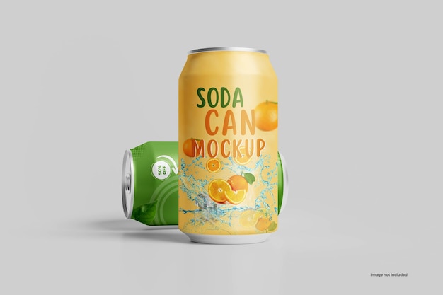 Soda può mockup