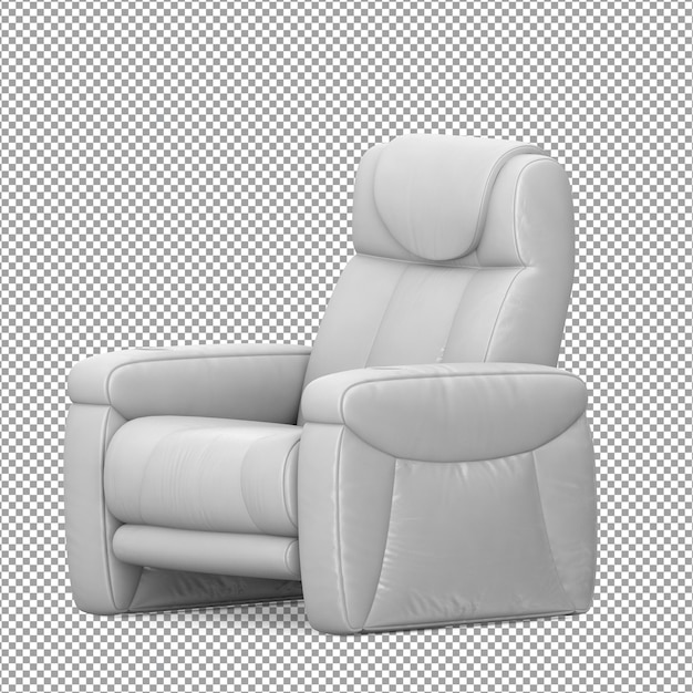 Sofa dalam render 3D yang diisolasi