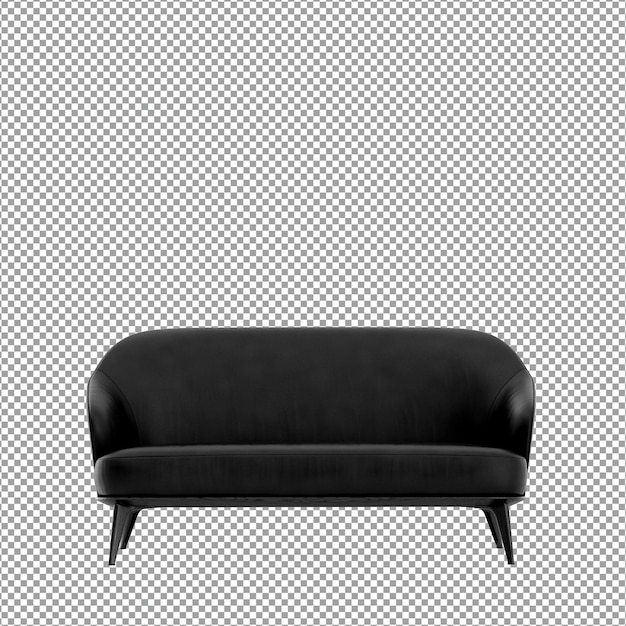 Sofa dalam render 3D yang diisolasi