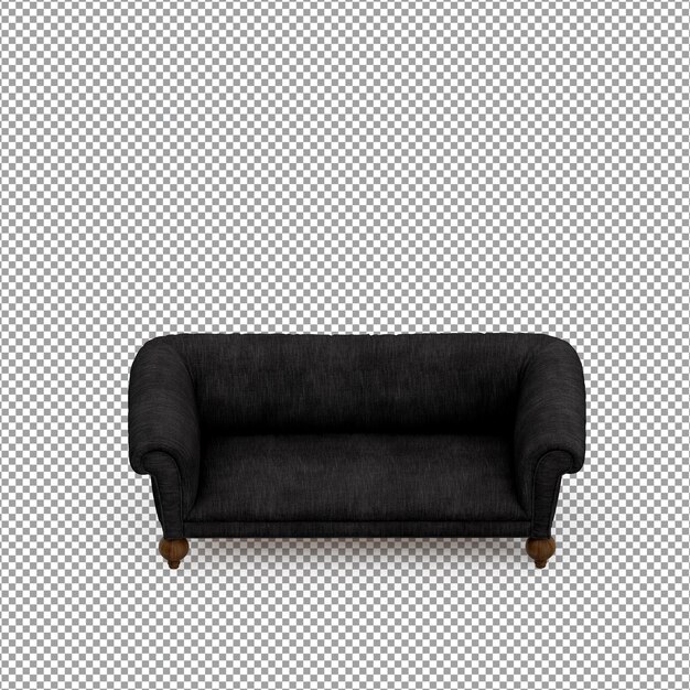 Sofa dalam render 3D yang diisolasi