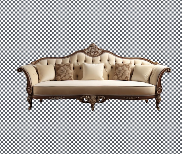 Sofa de luxo confiável isolado em fundo transparente