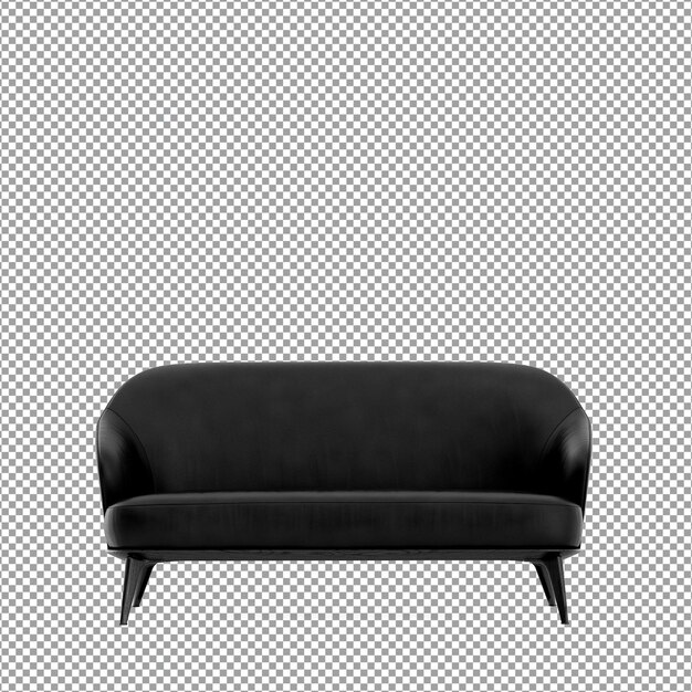 PSD sofá em renderização 3d isolado