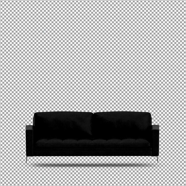 sofa in 3d rendering isolated