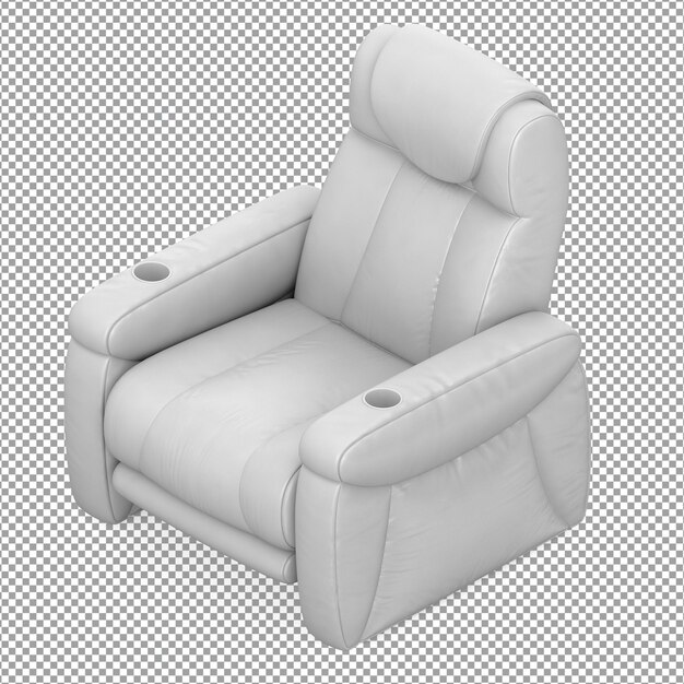 sofa in 3d rendering isolated