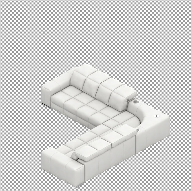 Sofa in 3d-rendering isoliert