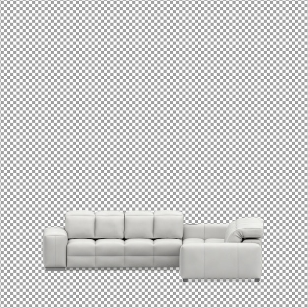 PSD sofa in 3d-rendering isoliert