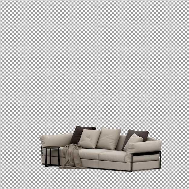 Sofa in 3d-rendering isoliert