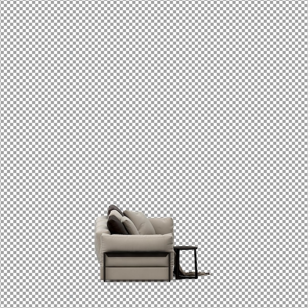 Sofa in 3D-Rendering isoliert
